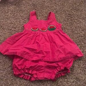 Basic Edition Red Tank Top Dress Button Bottom